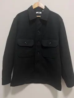 ユニクロU フリースシャツジャケット CPOジャケット ダークグレー