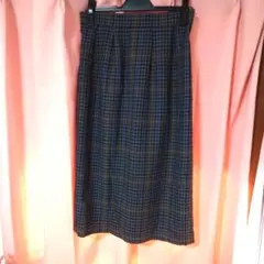 美品 GU チェック柄 タイトスカート ひざ丈 Ｌサイズ