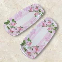 バラのおしぼりトレイ ×2枚セット✨
