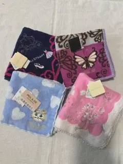 ハンカチ4枚SET PAUL &JOE ANNA SUI JILLSTUART