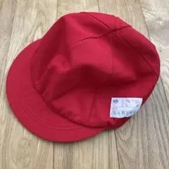 【新品】星加（株）赤白帽子 L（56〜59cm）