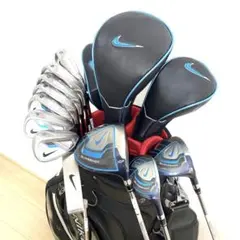 NIKEナイキ ゴルフクラブ 本格フルセット☆メンズ初心者キャディバッグ付UNI