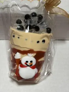 スクイーズ　タピオカ　ドリンク　雪だるま　パッケージのサムネイル