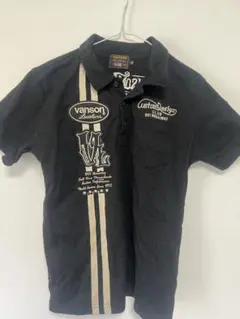 vanson ブラック ポロシャツ Mサイズ