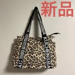 ヒョウ柄　布バッグ
