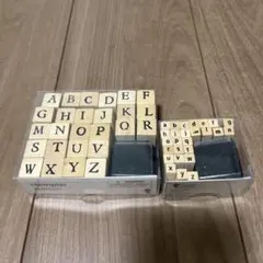 アルファベット スタンプ ハンコ 大文字 小文字 セット