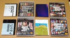 【各種地図付き】グランド・セフト・オート グラセフ PS3 4点セット
