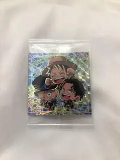 ワンピース ウエハース シール 4弾 エース＆サボ＆ルフィ sec