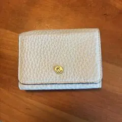 三つ折り財布 レザー ホワイトのサムネイル