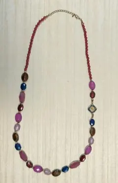 ビーズネックレス - 多色使い