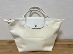 LONGCHAMP トートバッグ オフホワイト