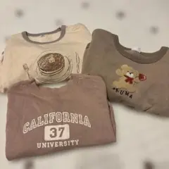 ベビー服　まとめ売り　保育園着　トレーナー3枚セット