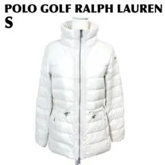 【美品】 POLO GOLF ダウンジャケット W絞り可能 S ホワイト