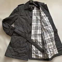 美品✨バーバリーブラックレーベル　キルティング　トレンチコート　ノバチェック