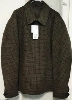 ユニクロ シングルカラーショートブルゾン ブラウン XXL 新品のサムネイル