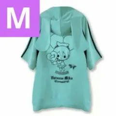 初音ミク シナモロール トラックジャケット M 耳つき パーカー 半袖 ピアプロ