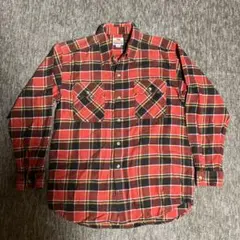 ネルシャツ オレンジ