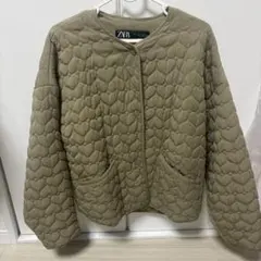 ZARA ハート柄キルティングアウター