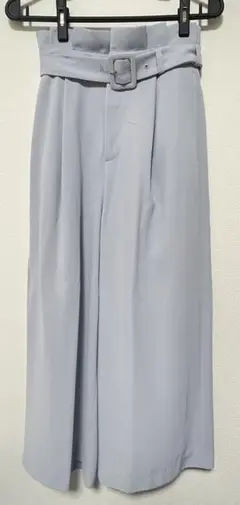 【匿名配送】Andemiu ブルーグレー ワイドパンツ【未使用に近い】