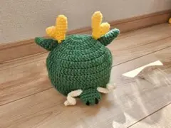 辰　龍　竜　干支　お正月　フォトグッズ　辰年　ニット帽　ハンドメイド　毛糸