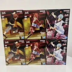 新劇場版 銀魂-吉原大炎上-神楽& 神威＆坂田銀時　 フィギュア　3種セット×2