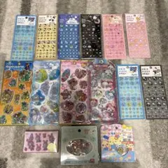 シール まとめ売り 15点セット ウォーターシール タイルシール おはじき