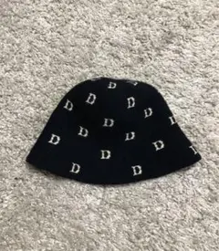 ニットバケットハット ブラック