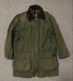 Barbour オリーブグリーン ボーダー　border オイルドジャケット