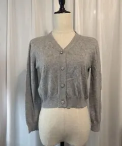 snidel グレー カーディガン 長袖 ニット ガーリー