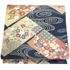 V1261 ●高級 正絹 六通 袋帯