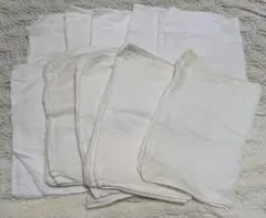 白 フェイスタオル 10枚セット 新品未使用 まとめ売り 訳あり