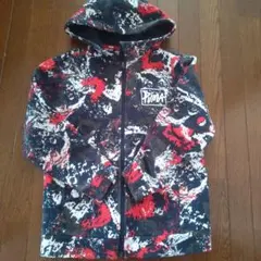 PUMA グラフィックパーカー ネイビー レッド