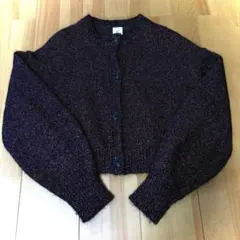 6(ROKU) ラメニットカーディガン