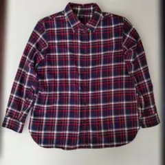 美品【ユニクロ】【 ゆったりサイズ XL 】【チェック長袖シャツ】【レディース】のサムネイル