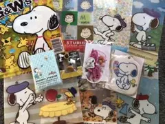スヌーピー クリアファイル イヤホン パスケース ティッシュ キーホルダー