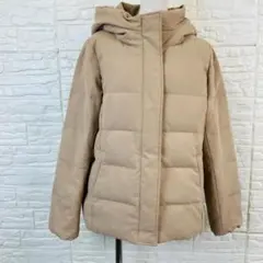 GALLORIA ギャローリア ダウンジャケット L ベージュ フード