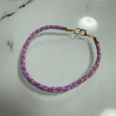 ハンドメイド　ミサンガブレスレット　オーダーメイド　チェーンなし　お揃い