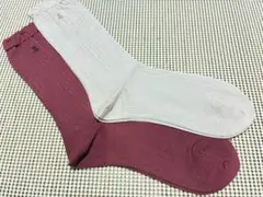 新品　ランバン　ラメ模様　少し長めソックス　２足のサムネイル