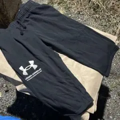 アンダーアーマートレーニングスウェット XL 3/4パンツ メンズ ブラック