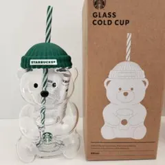 ★期間限定★ 韓国 スターバックス ベアリスタ コールドカップ グラスタンブラー