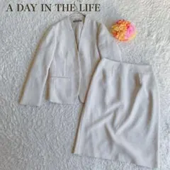 ノーカラー スーツ