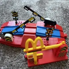 【ニュー踏切プラレール レール部品 赤青オマケ付♡】