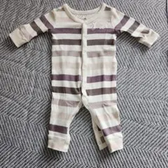 baby gap ストライプロンパース 0-3ヶ月