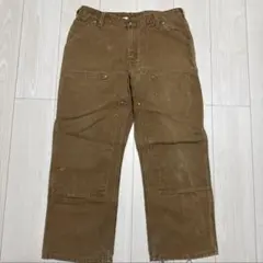 Carhartt カーハート ダブルニー ペインターパンツ ブラウン　古着