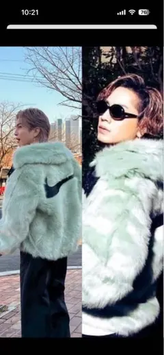 ØMI、岩田剛典着用NIKE AMBUSH リバーシブル フェイクファーコート 2026年最新】nike ambush ファーの人気アイテム - メルカリ