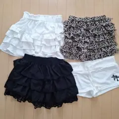 SHEIN フリルスカート、短パン　4枚セット