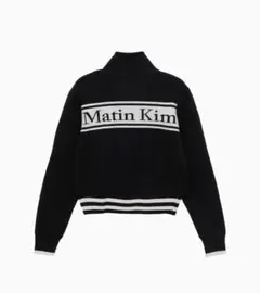 Matin Kim クロップド ナイロンジャケット ブラック 韓国ブランド