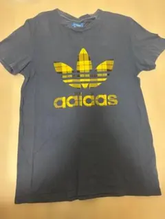adidas トレフォイル Tシャツ ネイビー Lサイズ