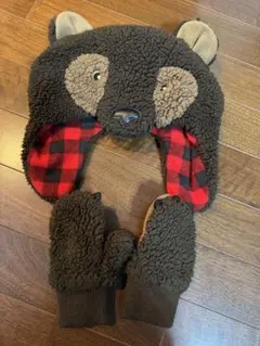 GAP クマデザイン帽子と手袋セット