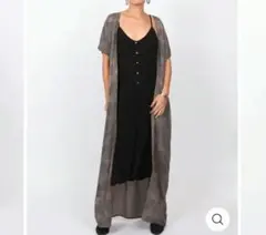 Qujami クジャミ　羽織り　マキシ着物